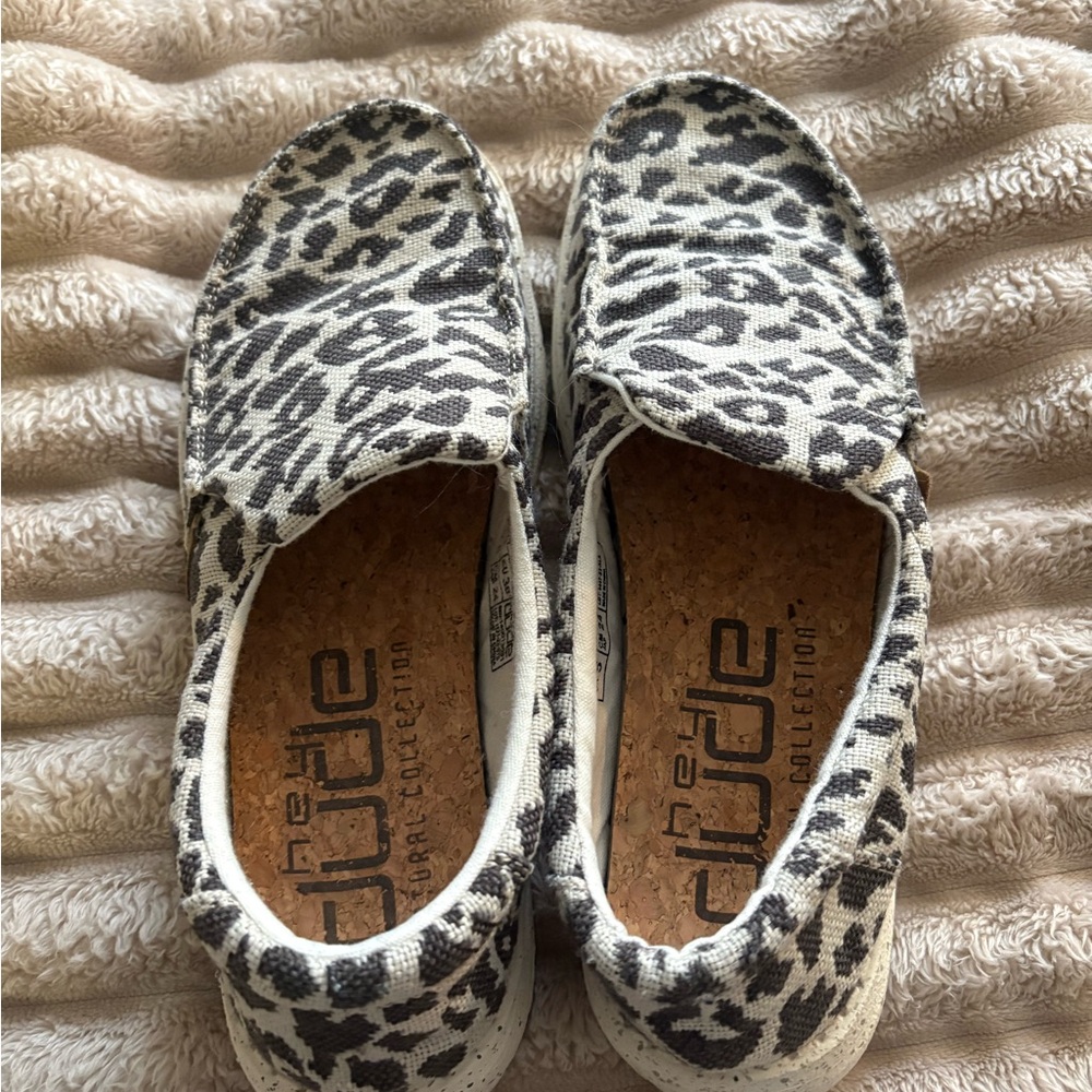 Hey Dude Animal Print Canvas Loafers